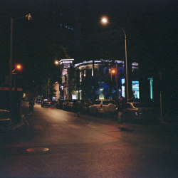 allbyfilms:  Portra 400 - 20140711 - Wandering at late night on Flickr.Wandering at Late Night | GF670 + Portra 400 | by Xue Rui