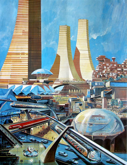 &ldquo;Skyscrapers of the Future&rdquo; 1968 | German Futurist Klaus Bürgle for &ldquo;Das Neue Universum&rdquo;