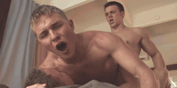 cumversatile:  doubledfucked into heaven … More guys who need two cocks in their ass here