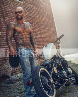 tsmithposts:  @Regrann from @jacobwilsonink  -  This one turned out better than I had hoped! @furiousfotog showin off his mad photog skills!#furiousarmy #bobber #abs #inkedup #chestpiece #physique #whitewalls #nofender #AmysYummyGuys  ⭐ Sassy ⭐ -