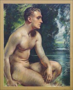 mascu1inity:William Bruce Ellis Ranken (1881-1941), The Bather, 1920s