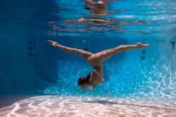 Nude art from American photographer Jasper Johal. Krista under water.