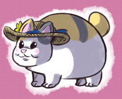 someone requested i drew fat cat in a sun hat in a stream a while ago but i dont remember who it was so here u go