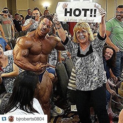 Flex Lewis - With one hell of an excited fan.