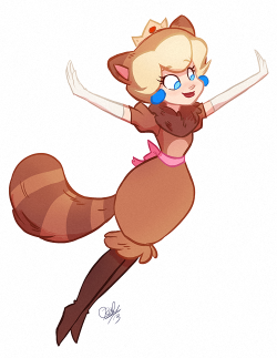 rollingrabbit:  Excuse me but HOW CUTE IS TANOOKI PRINCESS PEACH?? 