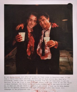 lbelieveinyou: “Me and Harvey Keitel” Tim Roth’s polaroido diary. THE FACE magazine 1993 December issue 
