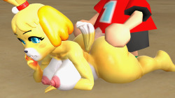 bradmanx:  Isabelle getting fucked by a villager Isabelle model by @endlessillusionx, go give him some love, he makes some amazing models, some of which I have used in the past like that thick Rouge model, and the cartoonier canine cock model 