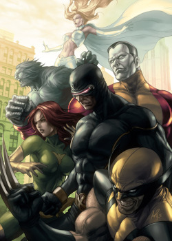 super-nerd:  X-Men by Stanley Lau 