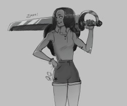jasreetpratap: Sketch of Connie as a grown up bad-ass  Time-lapes vedio here https://youtu.be/kc56f-3X5qY 