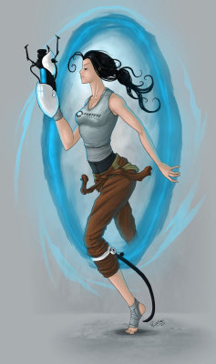 game-portal:  Chell Portal 2by ~Cariman  
