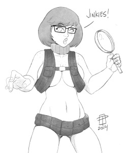 callmepo:  Maybe Velma can find a clue on how to defeat the Life Fibers of COVERS. Velma Joins Nudist Beach by CallMePo Join the NUDIST BEACH!  raging clue~ ;9
