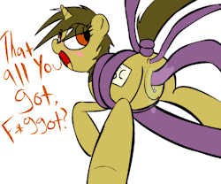 datte-before-dawn:  A gift for whatsa-smut​, starring his R63’d mod pone, Thatsapony. Because of things. Hope you like it. /also, this is my first time drawing pones all “anatomically correct” and sh*t. How did I do?   They don&rsquo;t make tentacles