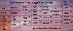 tachipaws:NaruHina Smut Month August 2015 Prompt Calendar (ﾉ◕ヮ◕)ﾉ*:･ﾟ✧  