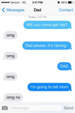 cherrylemonades:  my dad just recently learned about “omg” 