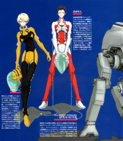 animarchive:    Newtype (11/2001) -   ‘For the Barrel’ novel, a re-imagining of Yoshiyuki Tomino’s original Mobile Suit Gundam novels. Character design by Shigeto Koyama.