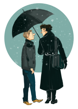 Amiepsychique:  Capaow Ordered A Print With A Free Sketch! Thanks! Sherlock And John