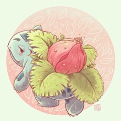 sohsilly:  Starting the day off with a Poke'Drawl of Ivysaur #pokedrawl #pokemon #fanart #ivysaur