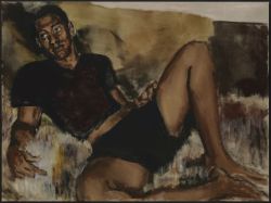 Lynette Yiadom-Boakye (British, b. 1977), Make Majesty Mark Mankind, 2016. Oil on linen, 150 x 200 cm.