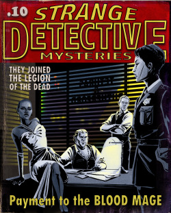 agarthanguide:  I love pulp and camp art (and writing!) and Dragon Age is ripe for the treatment.  I tried to include everyone, and I wanted to hit three of the major genres- Detective stories, Adventure stories, and Men’s interest. As a note- Originally,