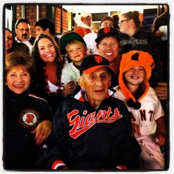 sfgiants:  102 years old and still rocking