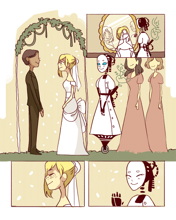 bees-bees-fear:brianmichaelbendis:transparensie: a short comic i did for my english