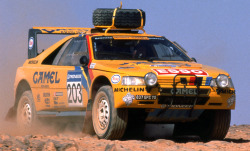 carsthatnevermadeit:  What a difference 27 years makes top Peugeot 405 T16 Dakar, 1988, bottomÂ Peugeot 2008 DKR16, 2015Â 
