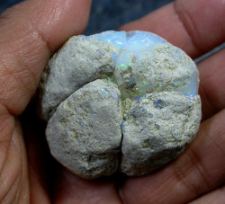 mushroooms:  opal-porn:  Ethiopian opal geode  no thats egg 