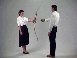  It’s like being in love: giving somebody the power to hurt you and trusting (or hoping) they won’t. Marina Abramović, Rest Energy   Incredible image of the power of love  DA