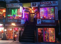 sleazeburger:  Four different Indian restaurants that all decided to use the same hyper-aesthetic in the East Village