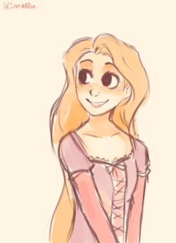 someone suggested I drew Rapunzel ahh