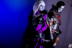 hydraworx:The Sov Siblings. Hydra as Mara and Kommissar Props as Uldren, royalty of the Destiny Awoken. Photo by BriLan Imagery. 