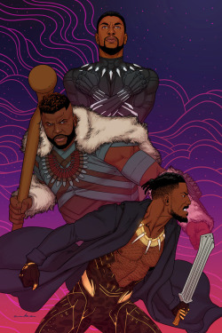 kristaferanka:  WAKANDA FOREVER   New print that’ll be debuting at my table at C2E2, and then in my online store afterwards. 
