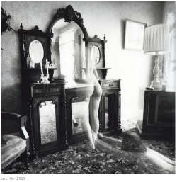 inrooms:  Let Go Self Portrait, California,2015 10x10in Selenium-Toned Silver Gelatin Print by Brittany Markert 