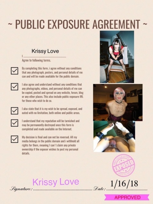 XXX I am Krissy Love and I am a sissy CD bottom photo