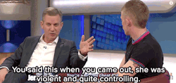 you-gotta-be-squiddin-me:  micdotcom:  Watch: A TV host brilliantly shut down his audience for laughing at a male domestic violence survivor   His name is Jeremy Kyle you uncultured swine 