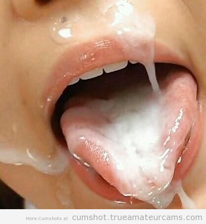 creampieshourly:  More cum covered Babes  mmmmmmmm looking at this picture is the only time in my entire life that I have ever wanted to kiss a girl and it’s just to taste him swear I am a total cum slut and this looks like the yummiest mouthful