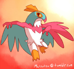 Hawlucha doodle more or less inspired by the work of criminalcrow!