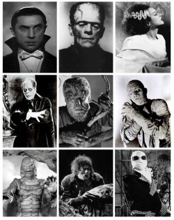 fortheloveofhorror:  the collection of universal monsters