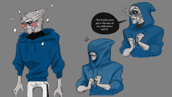 bethcraig:  What would happen is we replaced Garrus’ armor with an adorable hoodie?Had my husband Garrus on my brain today 