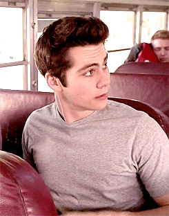 simplystiles:  #Stiles Stilinski #how DARE you #look at you in that //plain grey tee// KILLING ME #so casually #with your arms and your hands and your shoulders #and your whole FACE #the stupid sexy hair and your ridiculous eyebrows #the cluster of moles