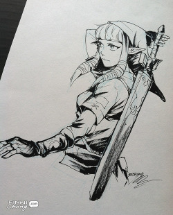 Finnichang:  Zelda, The Hero Of Time, Off To Rescue Prince Link. Just A Warm-Up Quickie