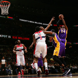 kobe &amp; the lakers vs the wizards