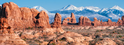 Arches National ParkLooking east to the LaSals,