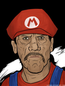 gamefreaksnz:  Danny Trejo as Mario by *Art-of-Bob on deviantART
