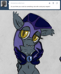 Freaking artblock&hellip; &lsquo;course it had to happen after announcing my message tackling. Have cute Bat Pony.