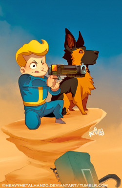 The Adventures of Vault Boy and Dogmeat by HeavyMetalHanzo 