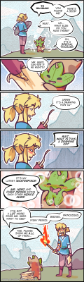 dreadlock-detective:  All Zelda BotW smut is now canon and drawn by Koroks! You cannot convince me otherwise!Draw Zelda AU comic stuff until 3am. Go to bed. Wake up at 11. Draw more Zelda comics… I’m a dork