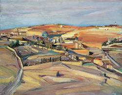 David Bomberg (Birmingham 1890 - London 1957); The Southeast Corner, Jerusalem; 1926, oil on canvas