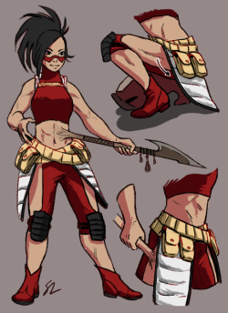 steph-is-cuteaf-btw:Redesign for Momo’s costume after I saw Hori’s beta design ALSO because I hate her canon belt.