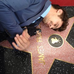   James Franco just received his star on